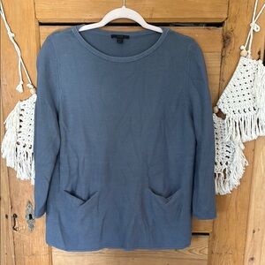 COS Blue Long Sleeve Top